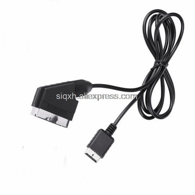 10Pcs/lot 1.8M 180cm RGB Scart Cable For Sony Playstation PS1 PS2 PS3 TV AV Lead Replacement Connection Game Cord Wire