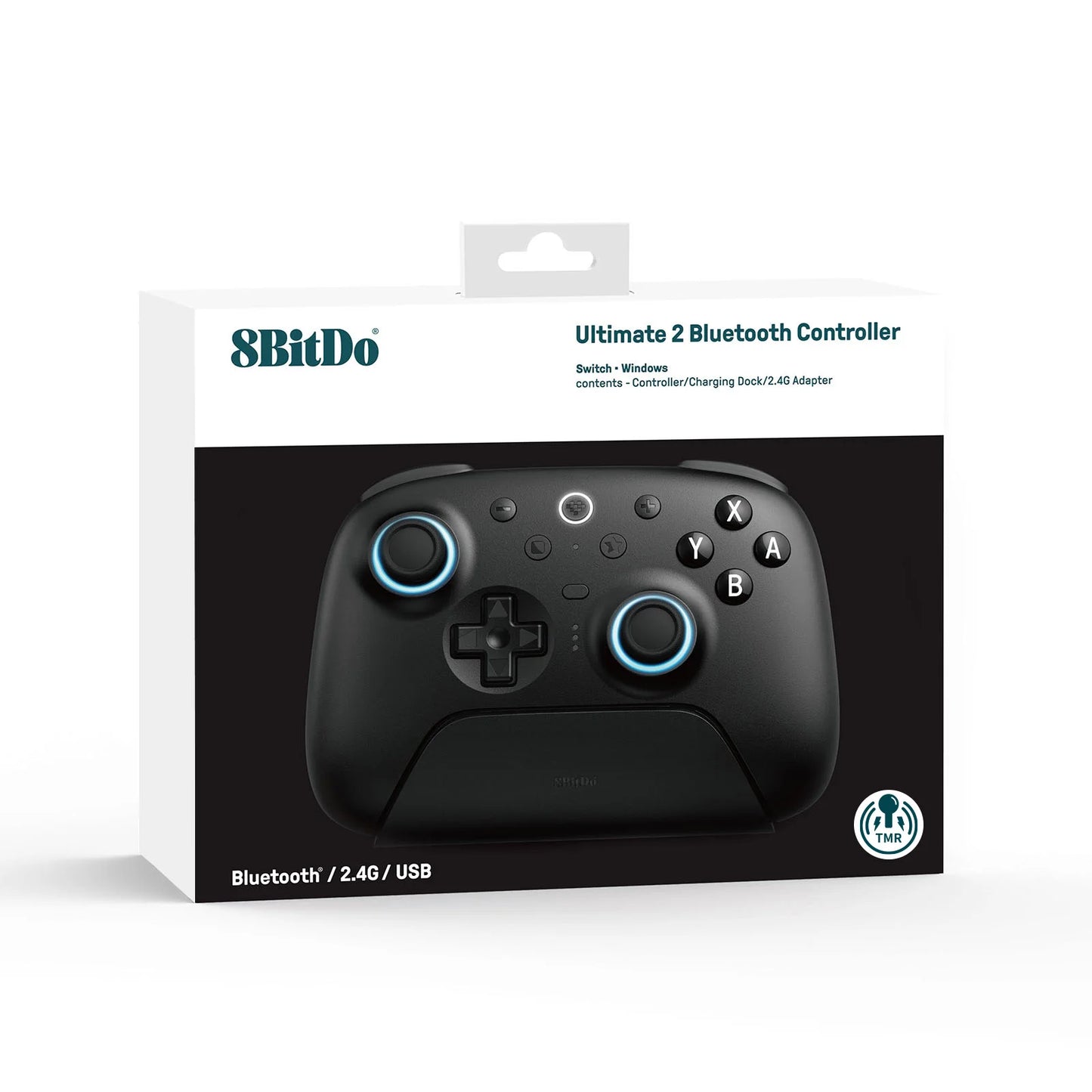 8BitDo Ultimate 2 Bluetooth Controller Wireless Gamepad for Nintendo Switch, Switch 2, Windows 10/11 with TMR Joystick Accessory