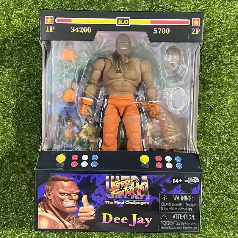 New In Stock Original Jada Street Fighter 6 Anime Figure 15cm Cammy White Guile Dee Jay Action Figure Street Fighter Toys Gift