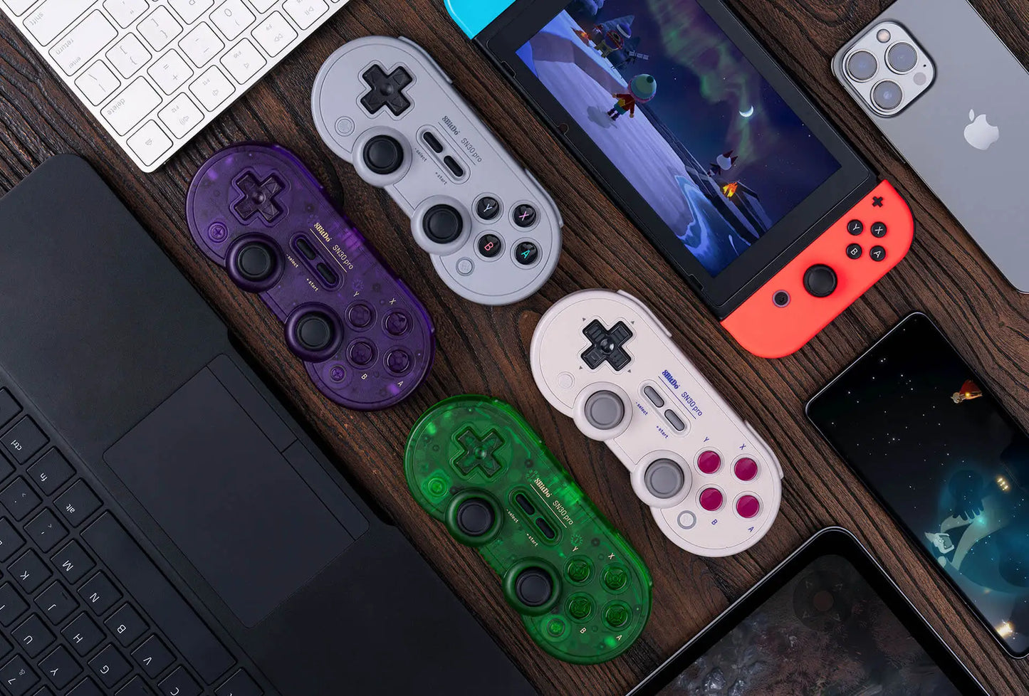 8Bitdo SN30 Pro Bluetooth Wireless Gaming Controller with Hall Effect for Switch 2 MacOS Android Raspberry Pi Windows Steam Deck