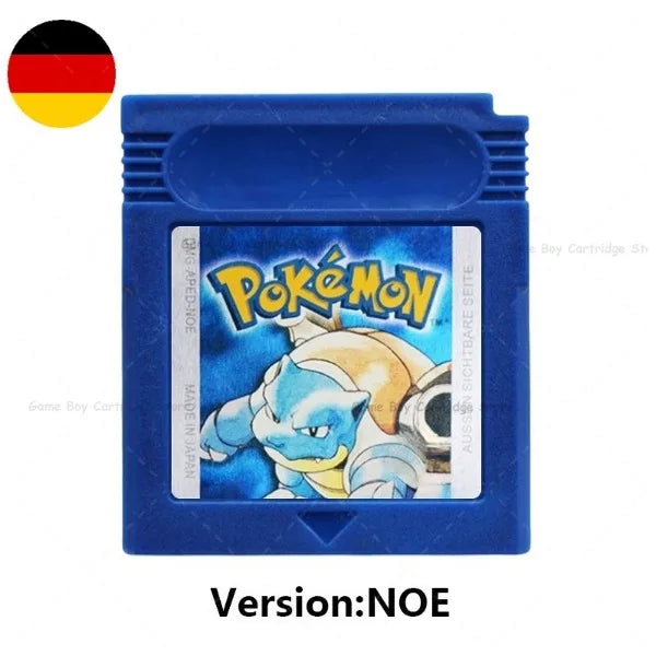 GBC Pokemon Cartridge Bundle Red/Blue/Crystal/Gold/Silver/Yellow/Green with Multi-Language