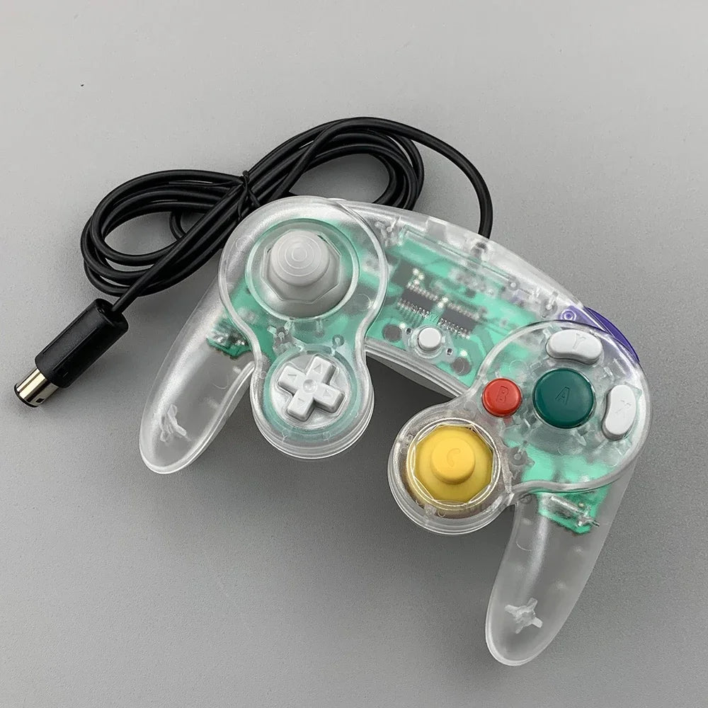 New Replacement Transparent Game Controller Gamepad Wired Handheld Joystick For NGC GameCube Video Game Console