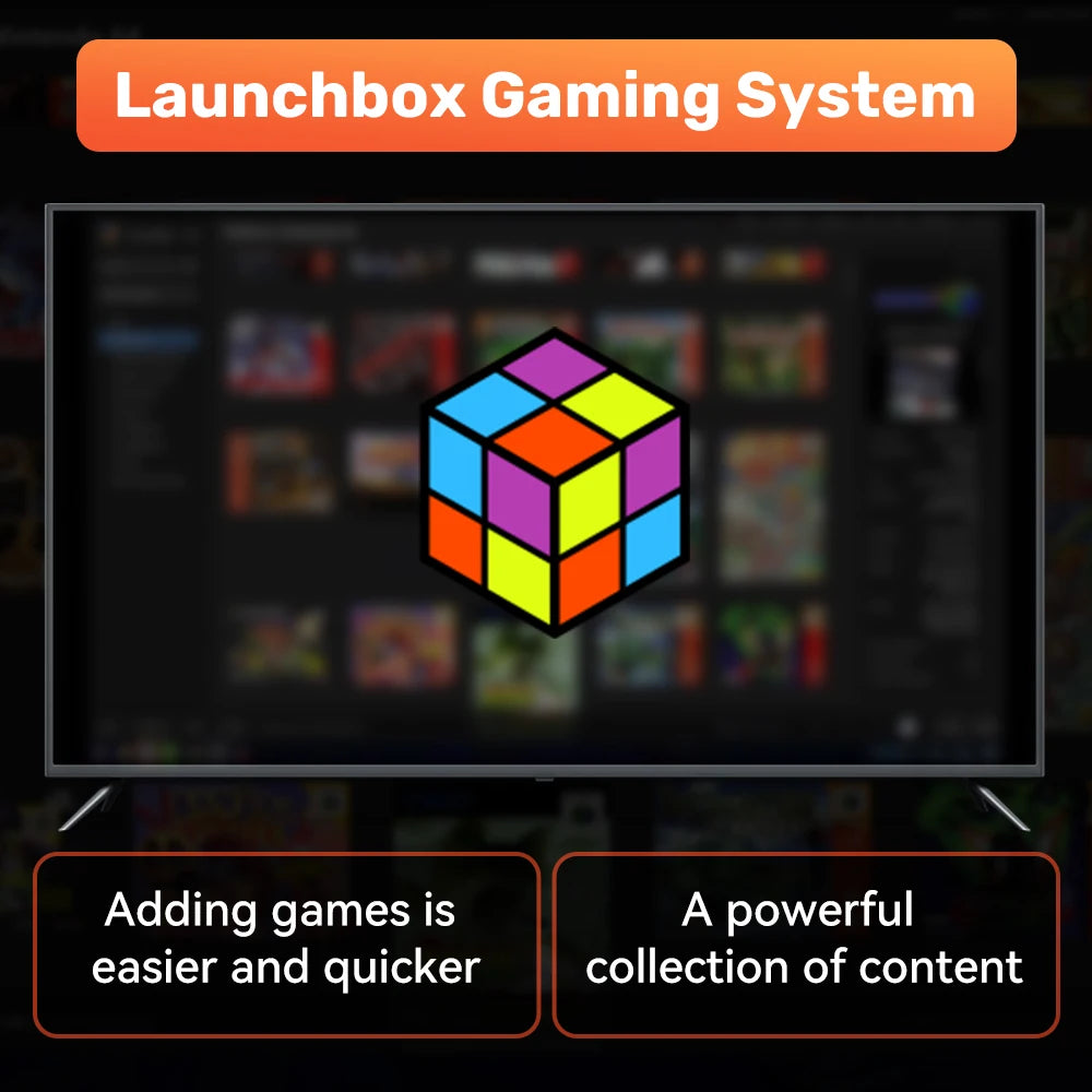 Launchbox 500G Gaming Hard Drive Emulator Game Consoles For PS4/Switch/Game Cube/PS3/PS2/WII/WIIU Built-in 3700+ 3D&AAA PC Games