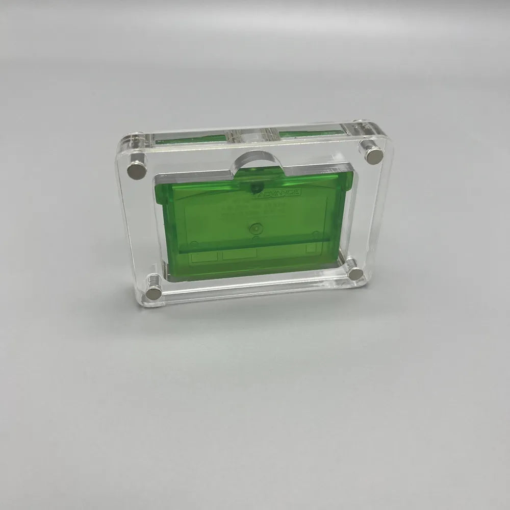 One slot High transparency Acrylic Magnetic suction cover Games Storage Box Hard Shell cartridge Case for GameBoy ADVANCE GBA