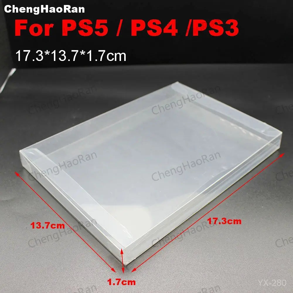 1piece Clear Transparent Game Cartridge Box Case Games Plastic PET Protector for N64 NES SNES for ps5 ps4 ps3 GB GBA GBC Switch