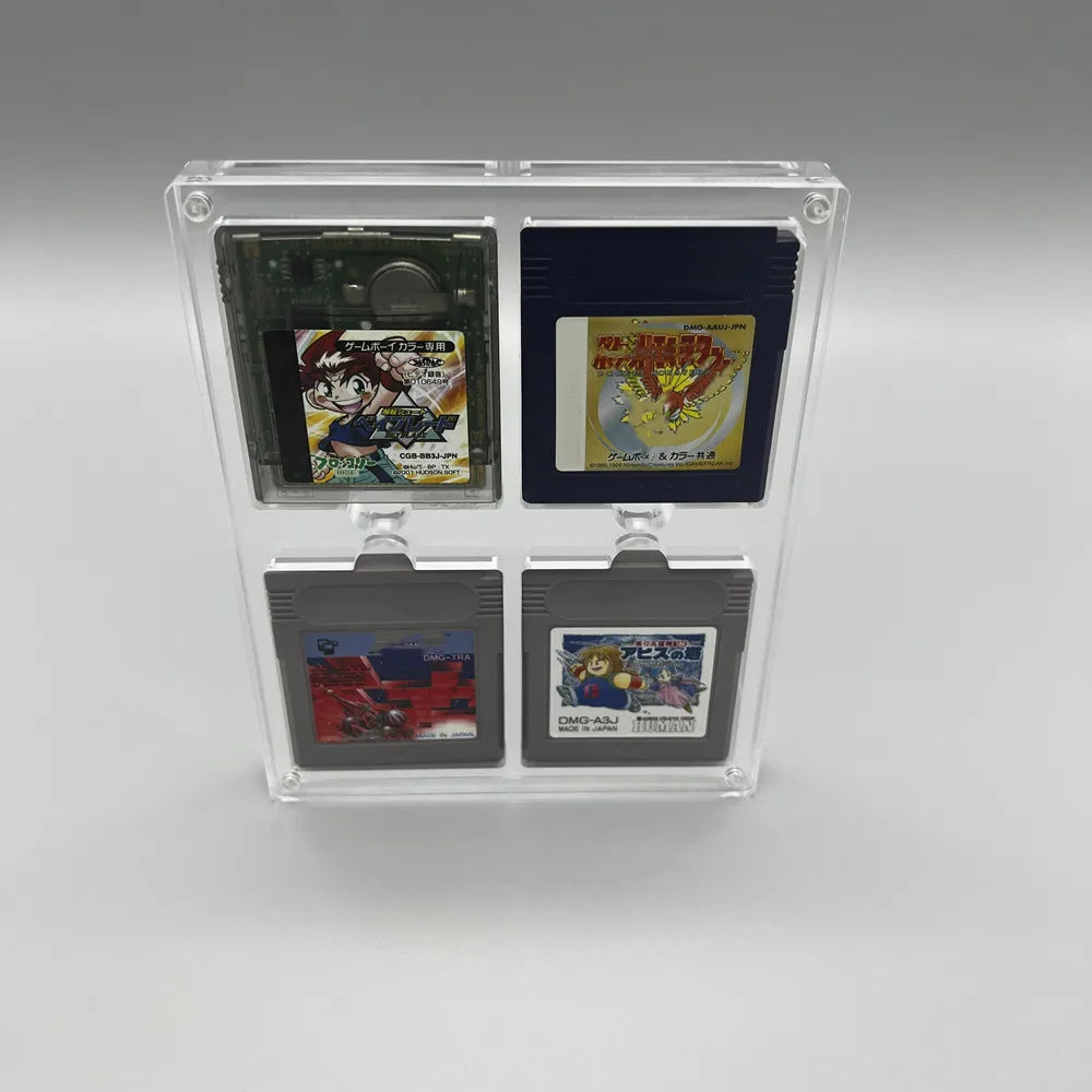 High transparency Acrylic Magnetic suction cover Games Storage Box Hard Shell cartridge Case for GameBoy GB GBC