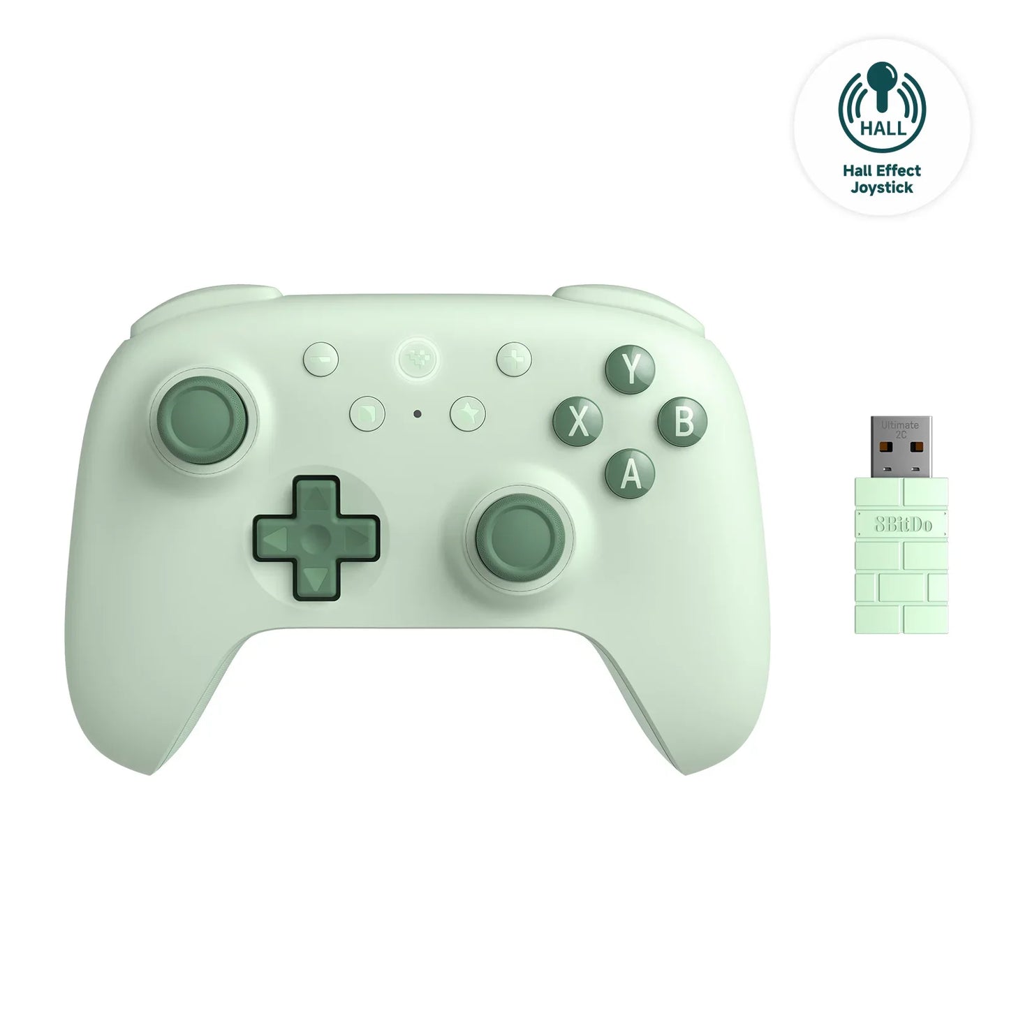 8BitDo - New Ultimate 2C Wireless 2.4G Gaming Controller with Hall Effect Joystick for PC Steam Deck Raspberry Pi Android