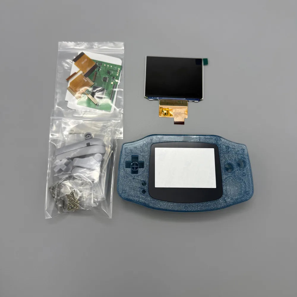 2025 GBA IPS LCD 3.0 "IPS high brightness LCD screen and shell kit for Gameboy advance GBA.no cut shell required easy to install