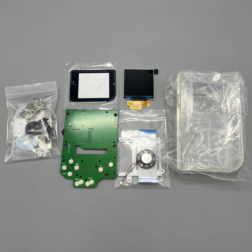2.45-inch original size high brightness LCD screen and shell for Gameboy GB DMG LCD.Simple installation.No need to cut the shell