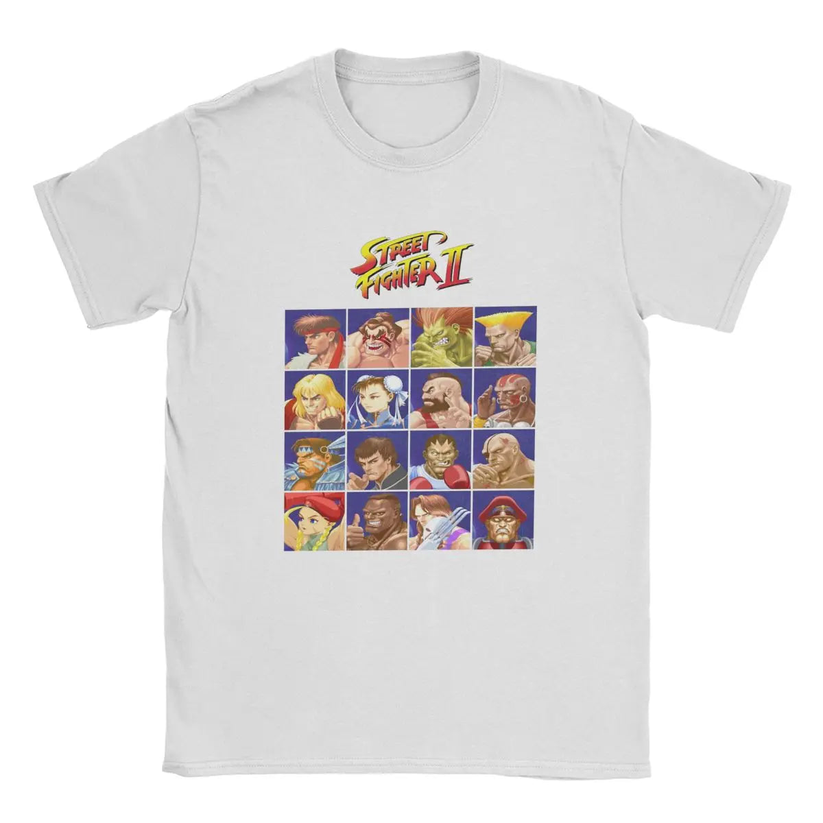 Men's T Shirt Street Fighting Fighters II Select Character Game Funny Cotton Clothe Short Sleeve Crew Neck Tee Plus Size T-Shirt