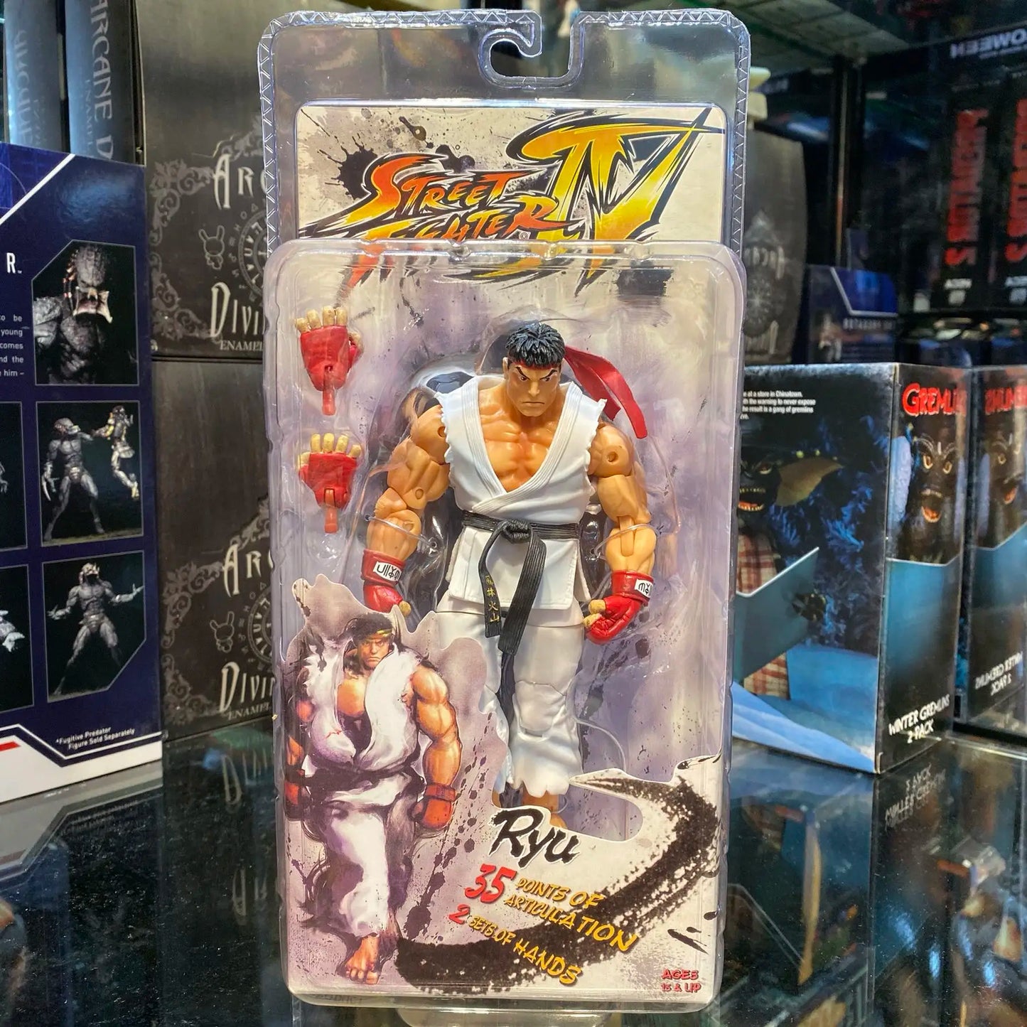 Neca Street Fighter Ryu Ken Chun Li Guile Gouki Anime Figure Game Derivative Character Action Figurine Movable Model Toys