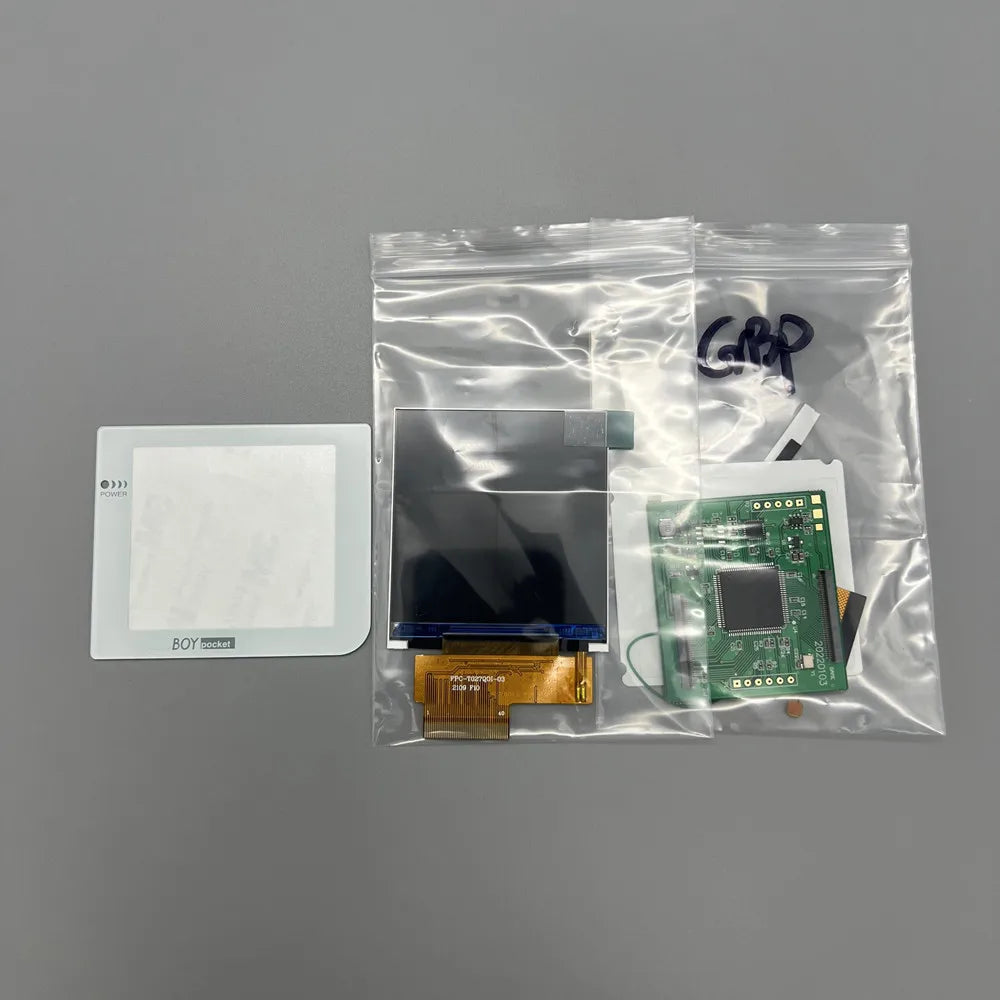 new GBP LCD screen. Easy to install 2.6 "original size IPS high brightness LCD screen is suitable for Nintendo Gameboy pocket