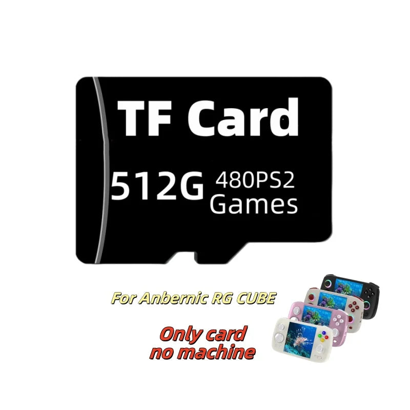 Game Card For Anbernic RG CUBE TF Card Memory Card Retro Games PS2 PSP PS1 3DS Android Handheld Gaming Console Gaming 512G Gift