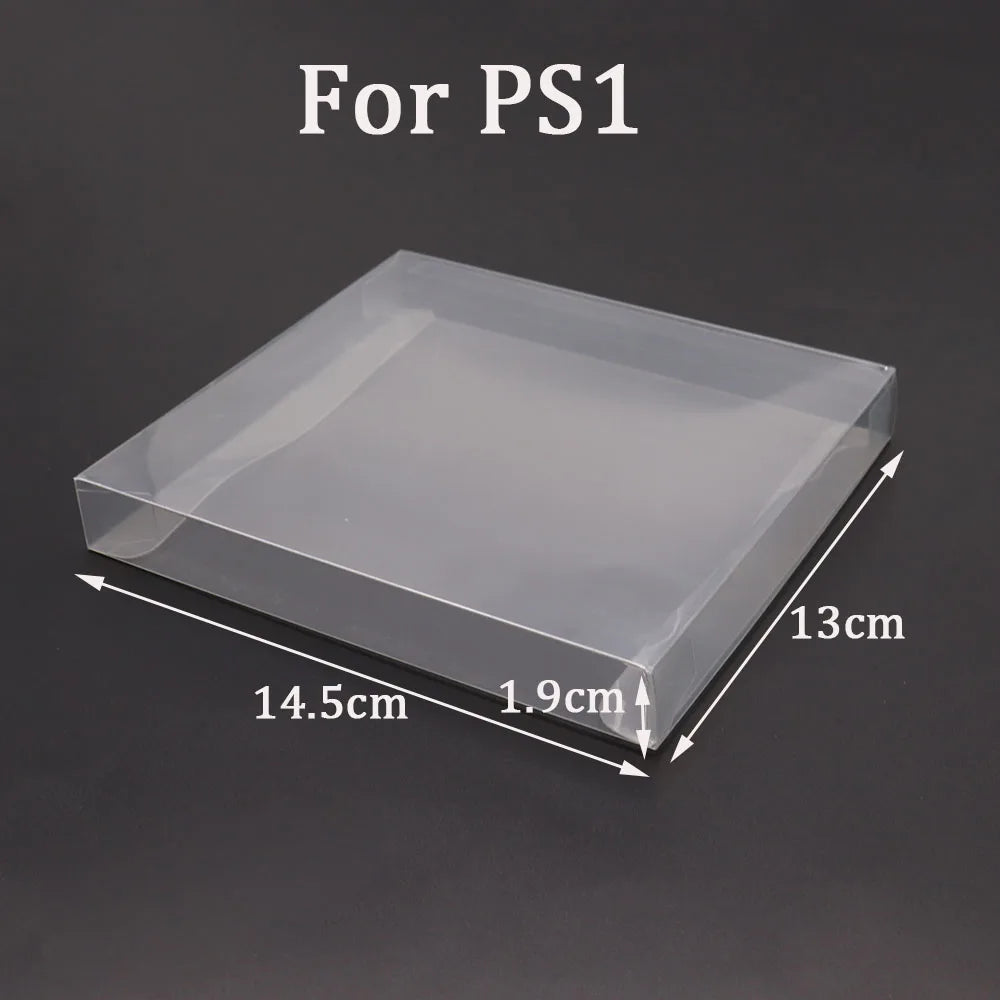 10PCS Clear Transparent Game Cartridge Box Case CIB Games Plastic PET Protector for N64 NES SNES for GB GBA GBC NGPC Switch PS5