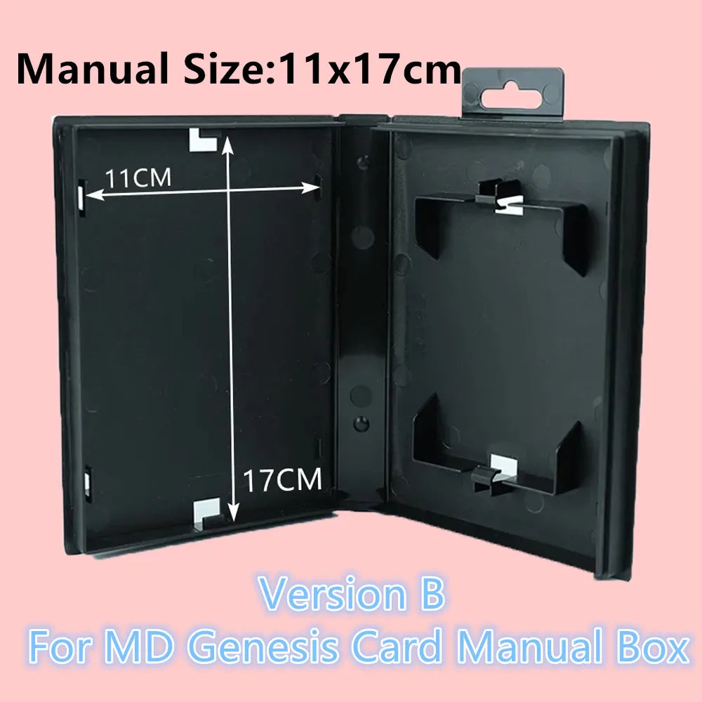 For MD Game Cartridge 10 Pcs Replacement Case Box Reproduction Retail Box For Sega Genesis Megadrive Consoles Game(No Game)