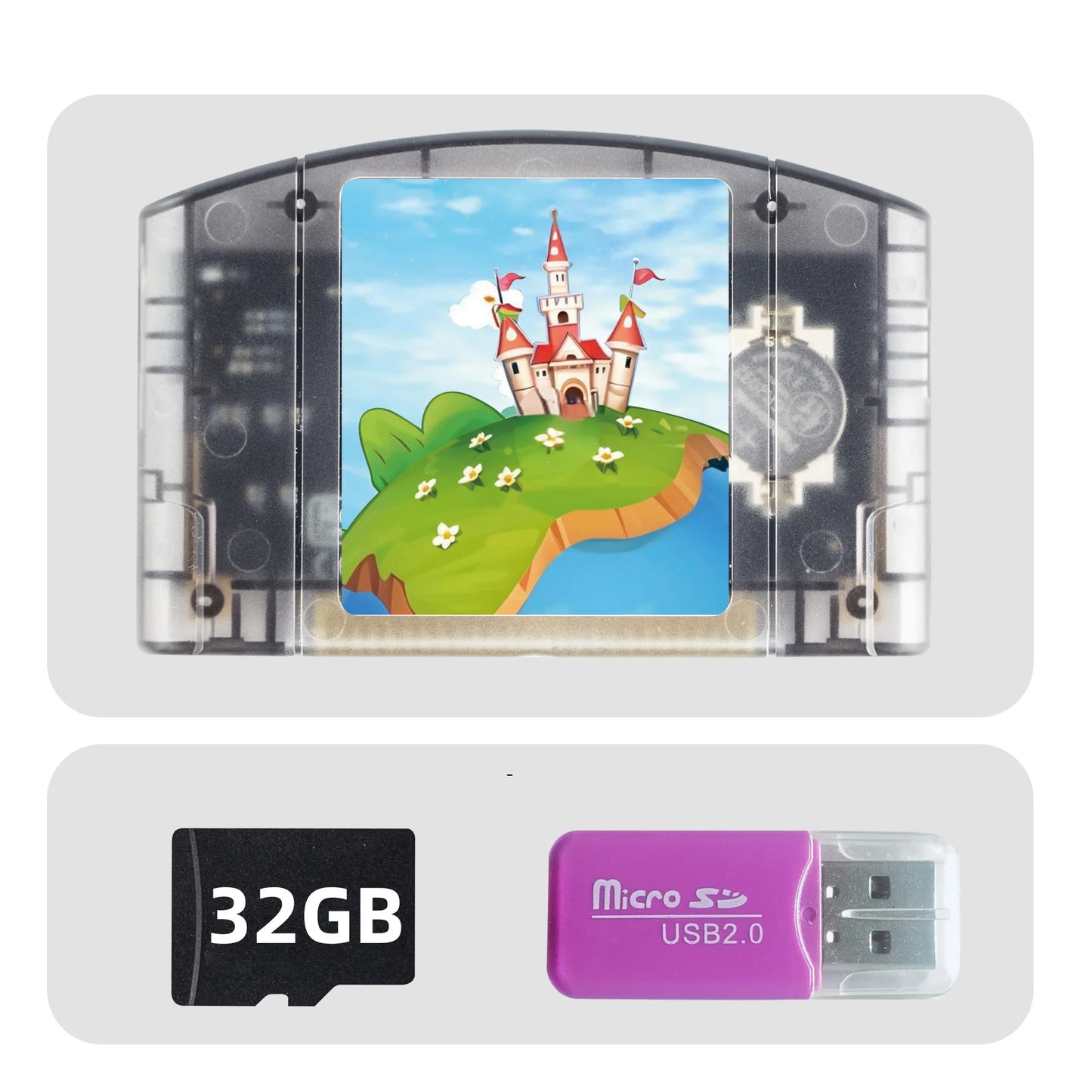 REMANK SC64Summer N64 SC64 Open Source N64DD Flash TF/SD Cart SC64 GBC SNES 64DD 5000-in1 Retro Video Game Console Accesories