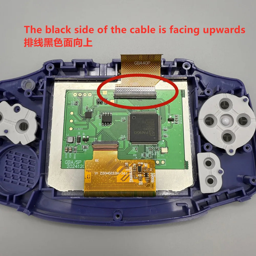 2025 GBA IPS LCD 3.0 "IPS high brightness LCD screen and shell kit for Gameboy advance GBA.no cut shell required easy to install