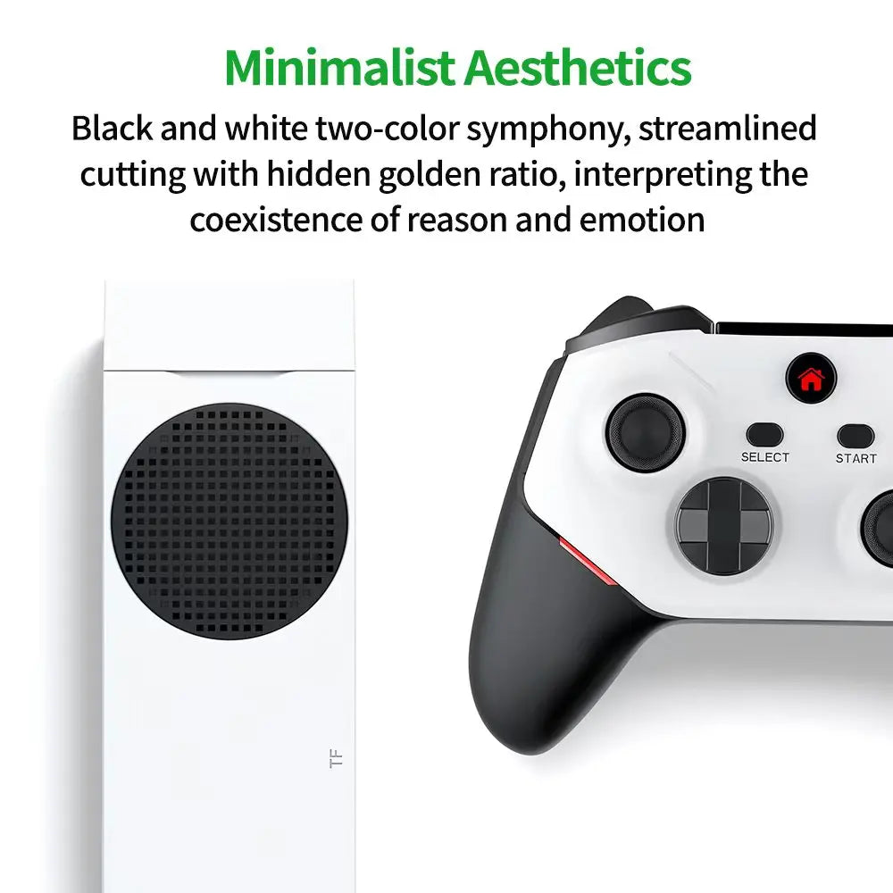 BOYHOM M88 Retro Video Game Consoles supports PS2/PS1/SS/DC/N64/MAME Super Console Rechargeable Wireless Game Controller RGB