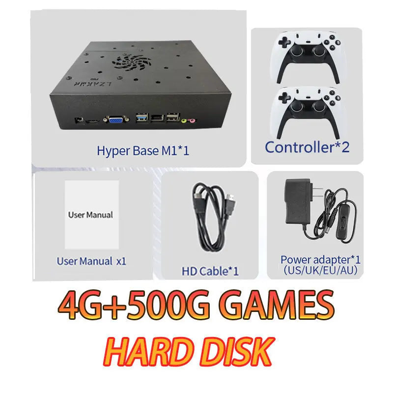 Retro X8 Gaming Console 1T Loaded 70000+ Games for Wii PS2 DC PSP GAMECUBE Plug-and-Play On TV Windows 11 Children's Gift