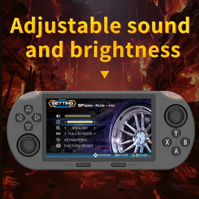 Handheld game consoles support emulators MAME,PS1, FC, SFC,MD.GB, GBC, GBA,PCE, ATARI, SMS, GG, NGPC WSC retro game consoles