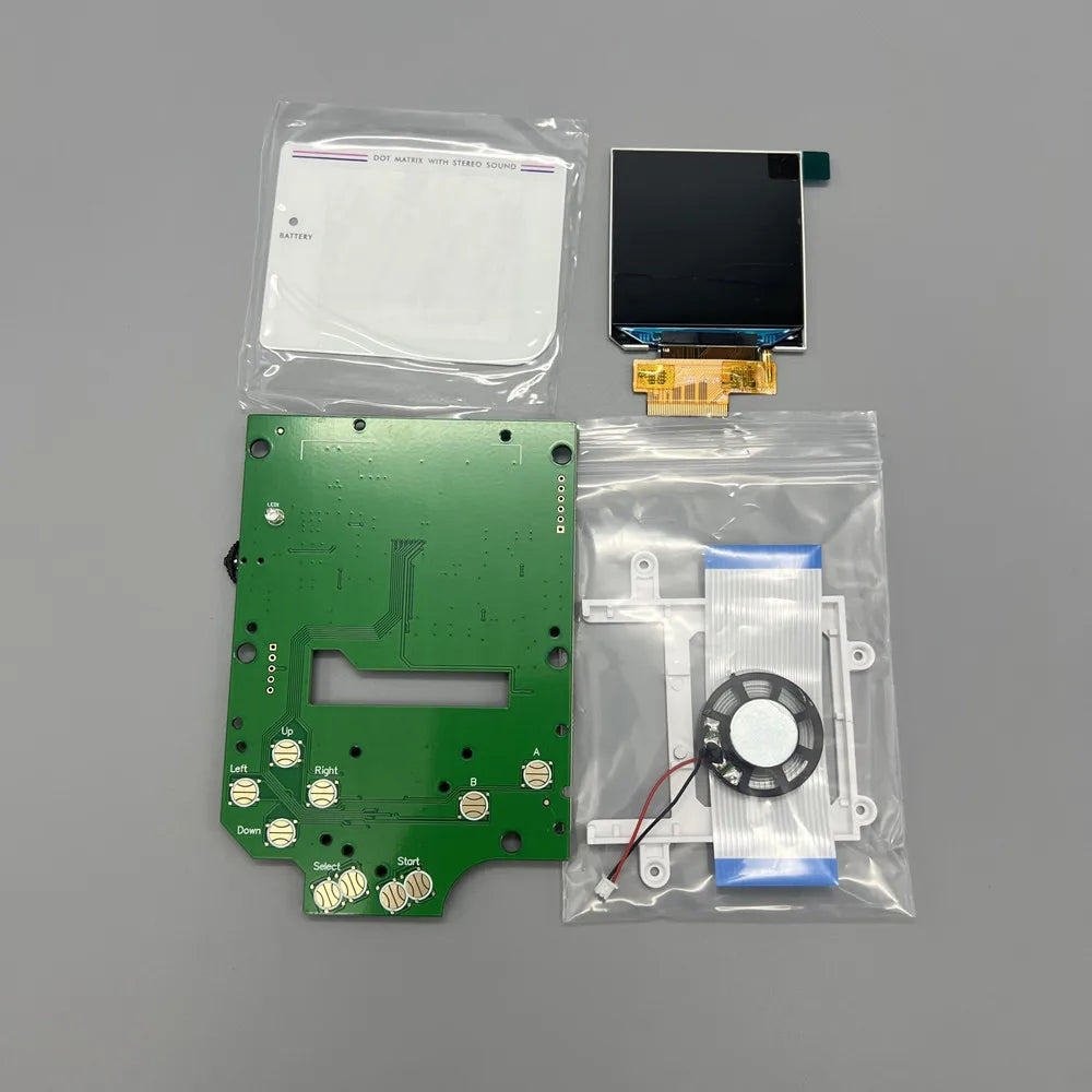 2.45-inch original size high brightness LCD screen and shell for Gameboy GB DMG LCD.Simple installation.No need to cut the shell