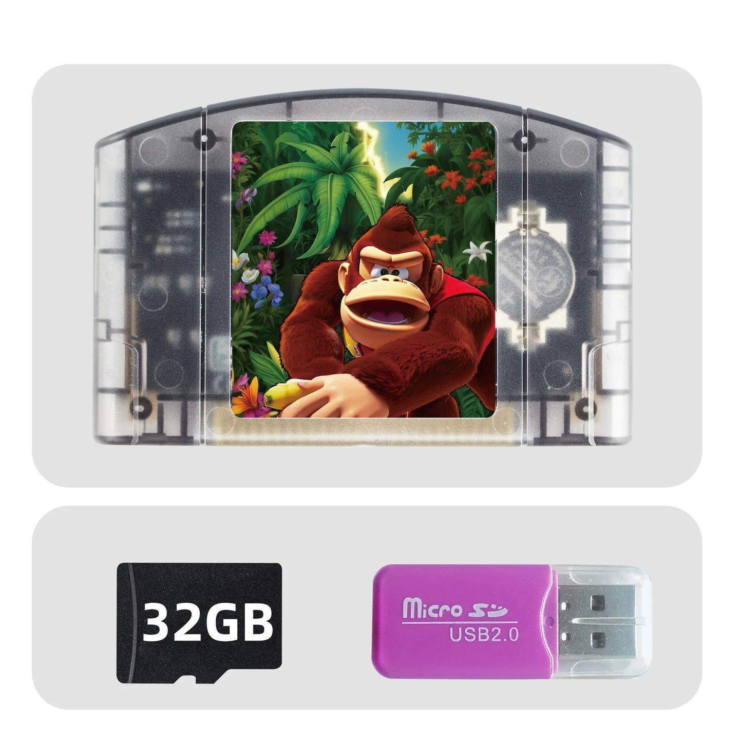 REMANK SC64Summer N64 SC64 Open Source N64DD Flash TF/SD Cart SC64 GBC SNES 64DD 5000-in1 Retro Video Game Console Accesories