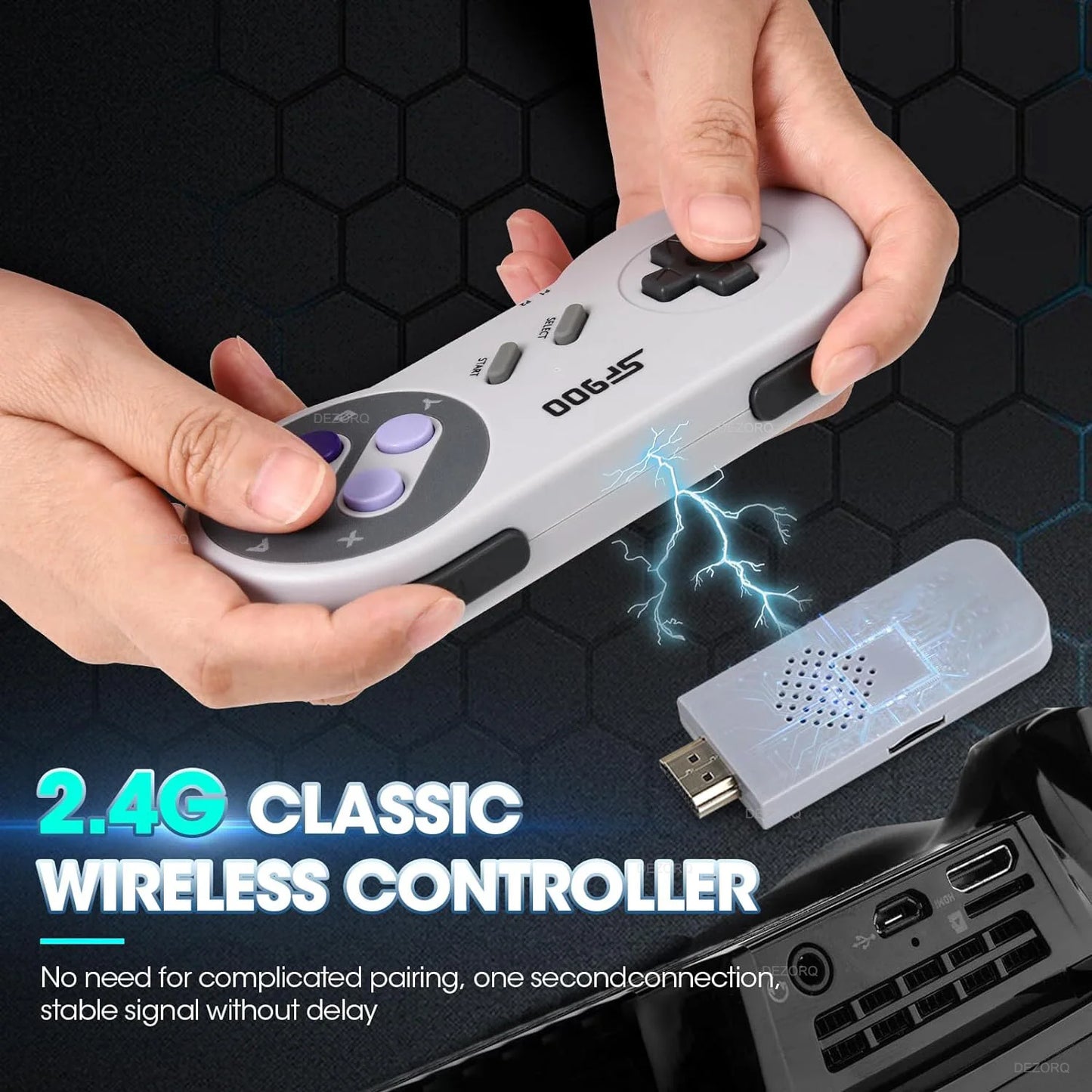 SF900 Retro Consola 16 Bit Game Stick 4700 Games HD Video Game Consoles for NES/SNES Wireless Controller