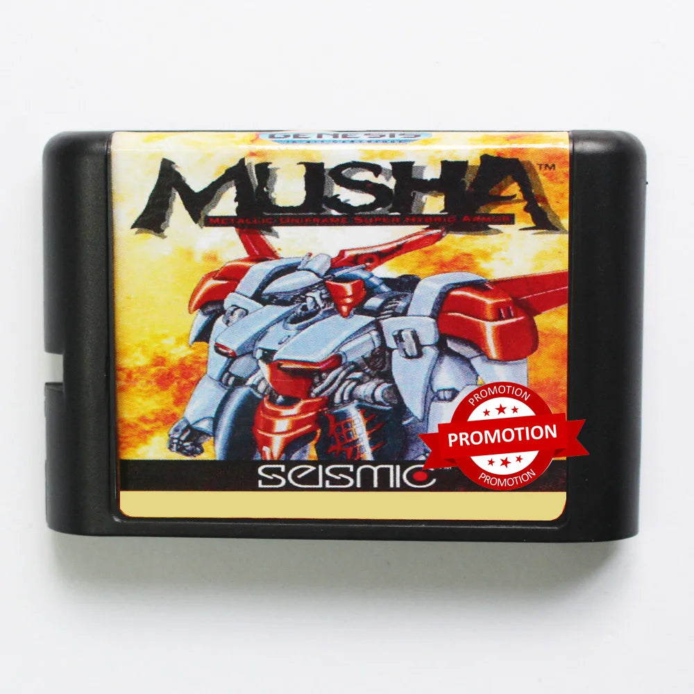 MUSHA 16bit MD Game Card For 16 Bit Sega MegaDrive Genesis Consoles