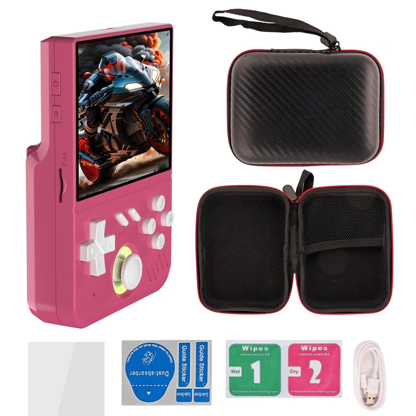 128GB My mini Retro Handheld Game Console 3.5-inch IPS Screen Linux System with 22000+Games for PS3/PS2/PS1/PSP/N64 for Gifts