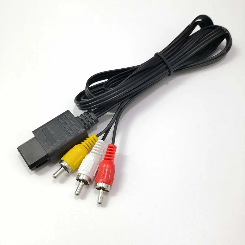 Audio Video Cable 1.8M For Nintendo 64 AV Cable to RCA Super Nintend GameCube N64 SNES Game Cube Accessory