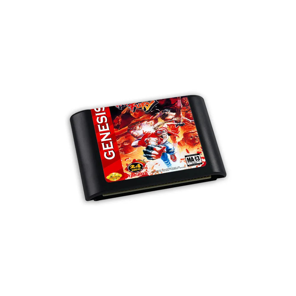 Retro Fatal Fury 2 16bit game cartridge for Sega Genesis Megadrive video game consoles