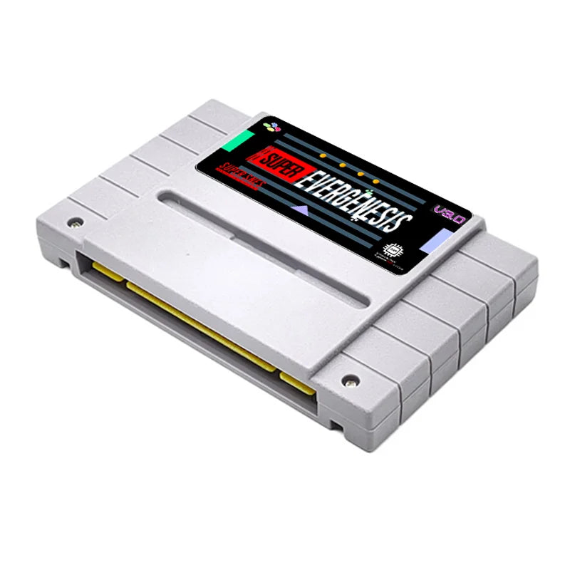 EVERGENESIS SNES SFC V3 Game Cartridge 3000 in 1 Game Cartridge Support DSP1/2/3/4 For SNES SFC Game Console With 8G TF Card