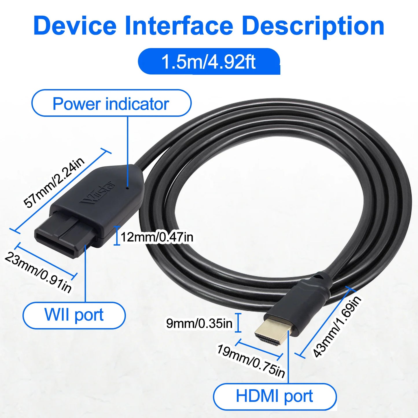 N64 to HDMI Converter N64 Adapter Game Cable 4.92ft Clear Signal for HDTV Monitor N64/SNES/SFC/GameCube Retro Gaming Upgrade