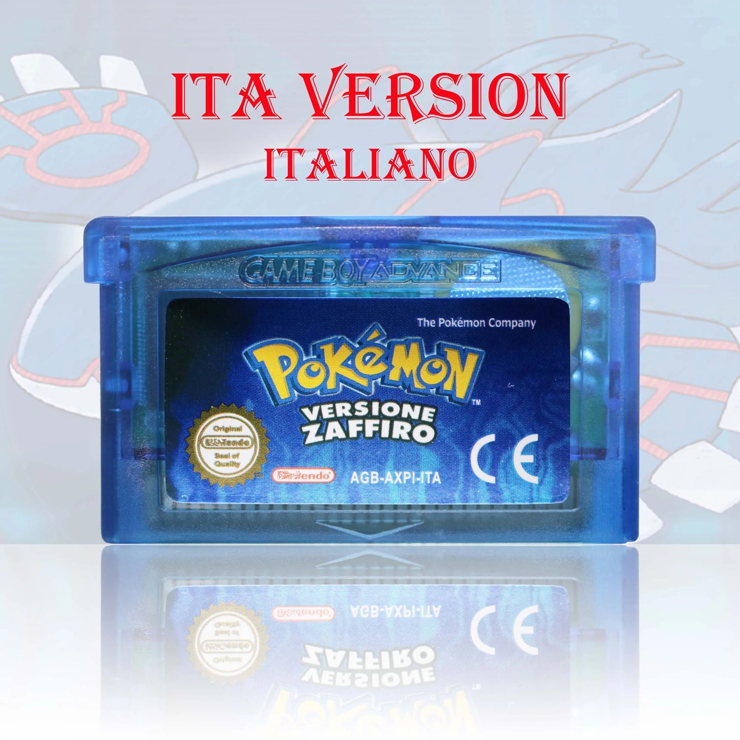 ITA Version Pokemon Rubino/Zaffiro/Smeraldo/Rosso Fuoco/Verde Foglia Game Cartridge GBA Video Game High Quality With Battery
