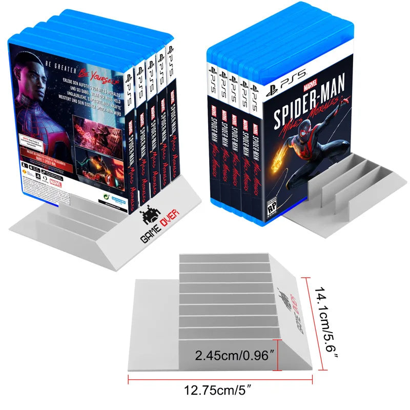 8 in 1 game card case for PS5 Storage display rack Game Card Base for PS4 CD Holder CD Storage Box Personalized Display Shelf
