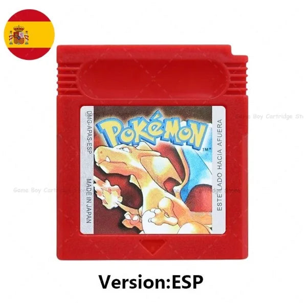 GBC Pokemon Cartridge Bundle Red/Blue/Crystal/Gold/Silver/Yellow/Green with Multi-Language