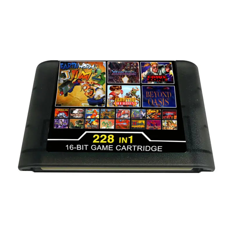 16 BIT MD Game Card For Sega Mega Drive For Sega Genesis and for original console Shooting 228 in1