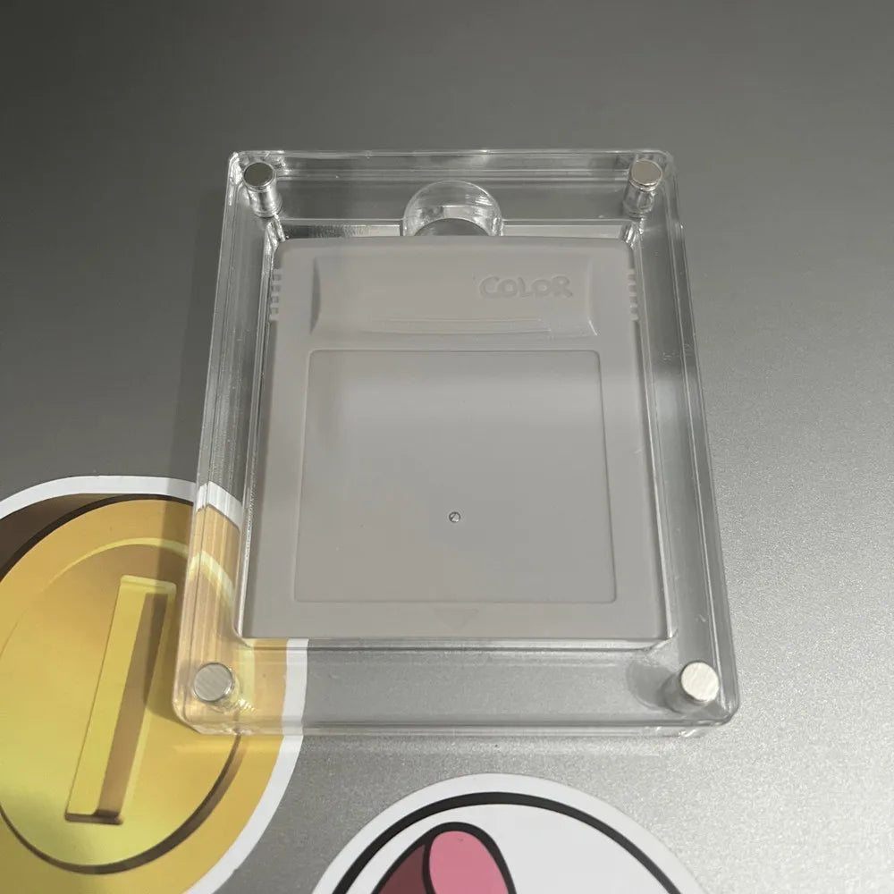 One slot High transparency Acrylic Magnetic suction cover Games Storage Box Hard Shell cartridge Case for GameBoy GB GBC