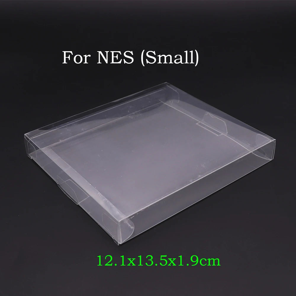 10PCS Clear Transparent Game Cartridge Box Case CIB Games Plastic PET Protector for N64 NES SNES for GB GBA GBC NGPC Switch