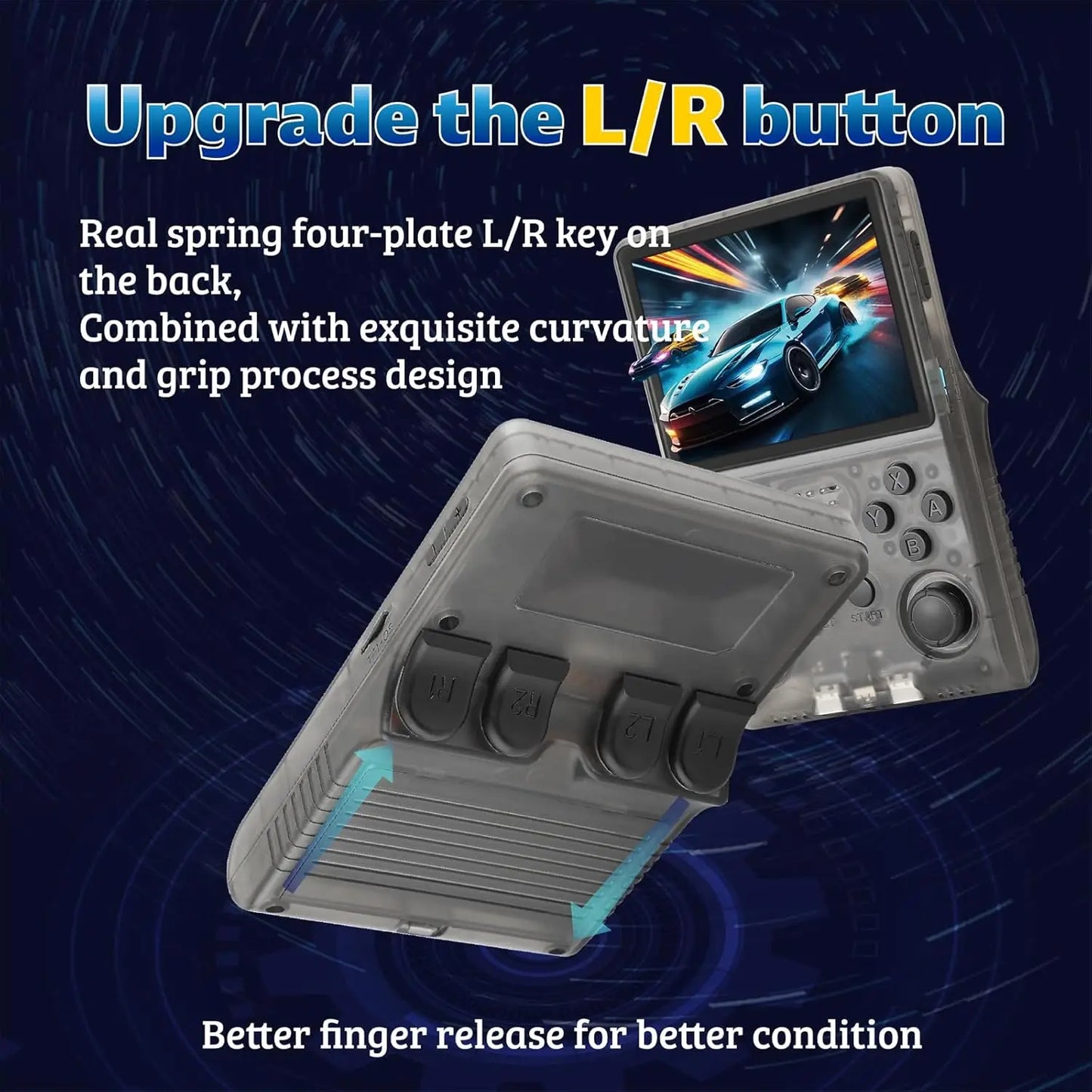 R40S Pro 30000 Games Retro Handheld Game Console 3.5 Inch IPS Screen Portable Pocket Video Player 256GB Games Kid Gift