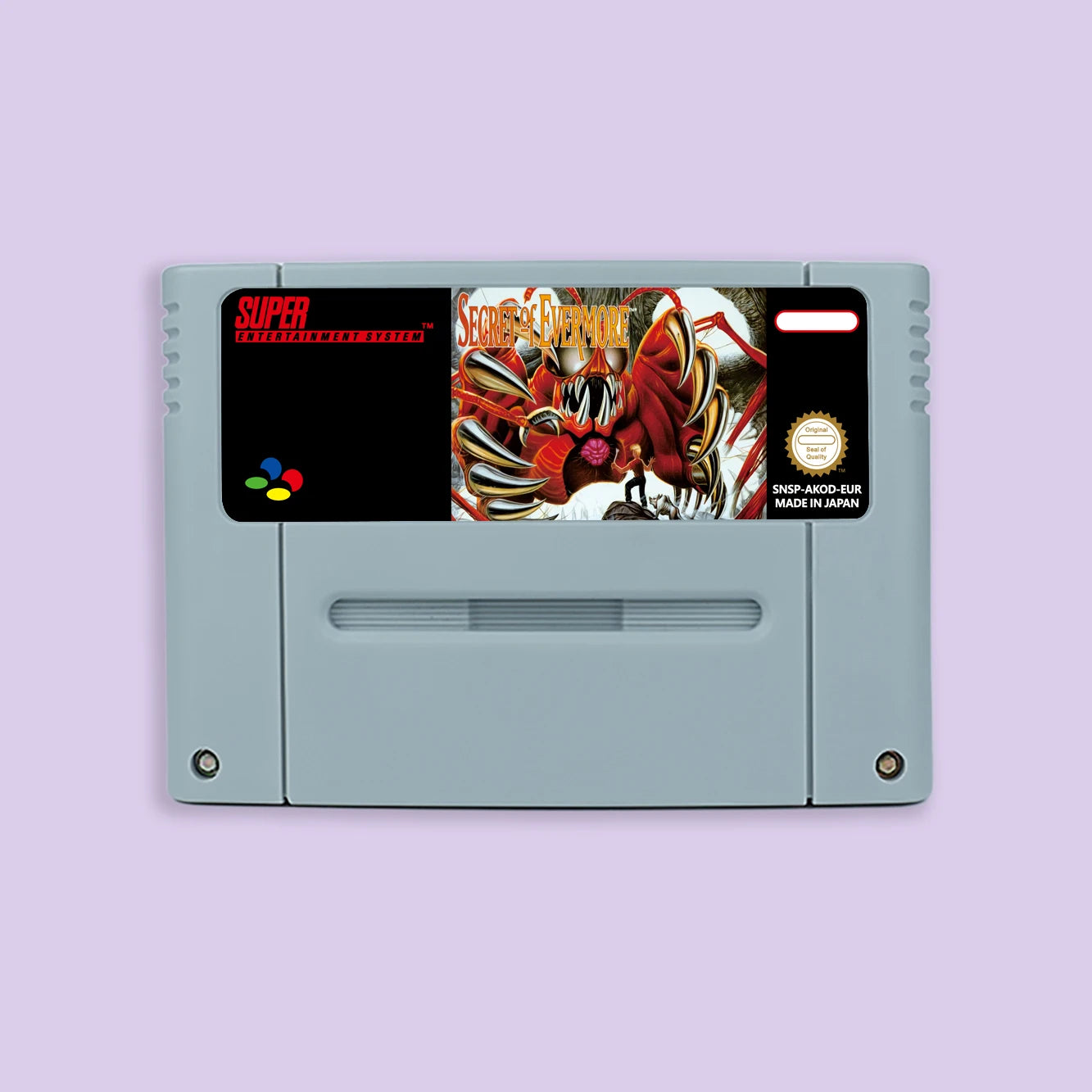 Secret of Evermore RPG game for SNES 16 bit USA NTSC or EUR PAL Video Game Consoles Cartridge