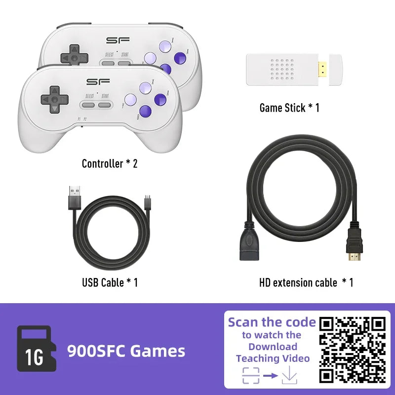 DATA FROG 16 bit Dendy Retro Console For SNES Game Stick 4k Wireless Video Game Console Built in 3000+ Games For SFC TV Game