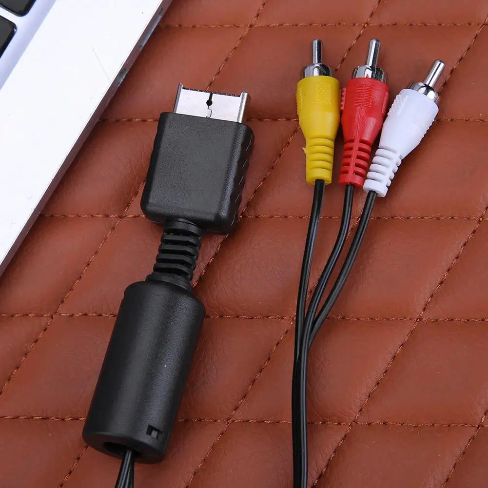 Audio Video AV Cable Cord Wire 1 to 3 RCA TV Lead for Sony for Playstation PS1 PS2 for PS3 Console Cable TV Game Accessories