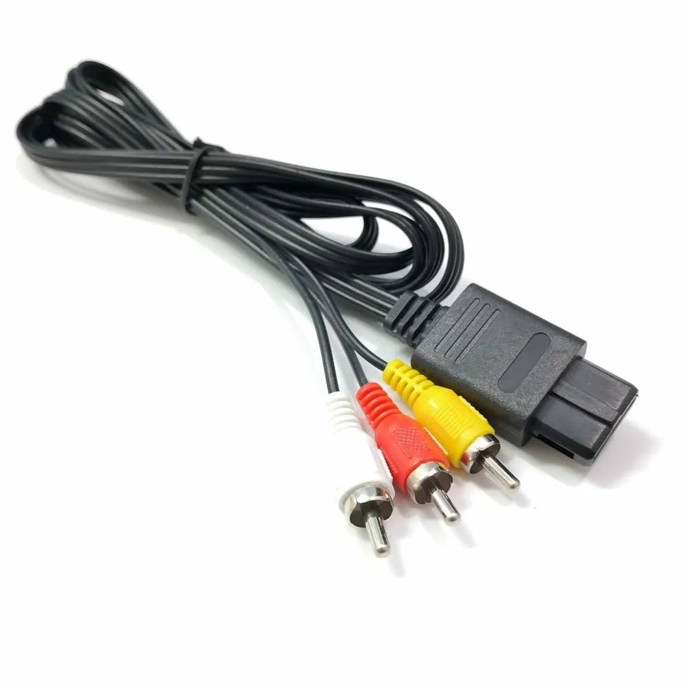 Audio Video Cable 1.8M For Nintendo 64 AV Cable to RCA Super Nintend GameCube N64 SNES Game Cube Accessory