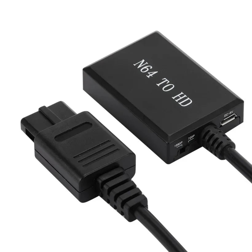 For N64 To HDMI-compatible Converter HD Link Cable for N64/GameCube/SNES Plug and Play 1080P for Nintendo 64 To HD Converter
