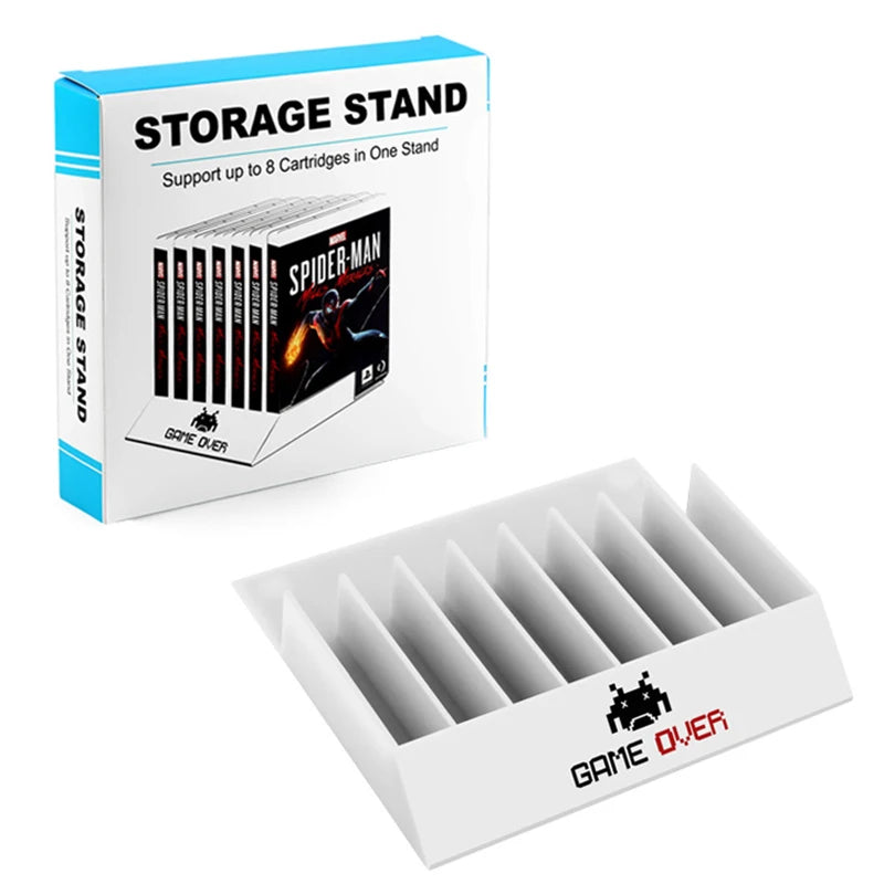 8 in 1 game card case for PS5 Storage display rack Game Card Base for PS4 CD Holder CD Storage Box Personalized Display Shelf