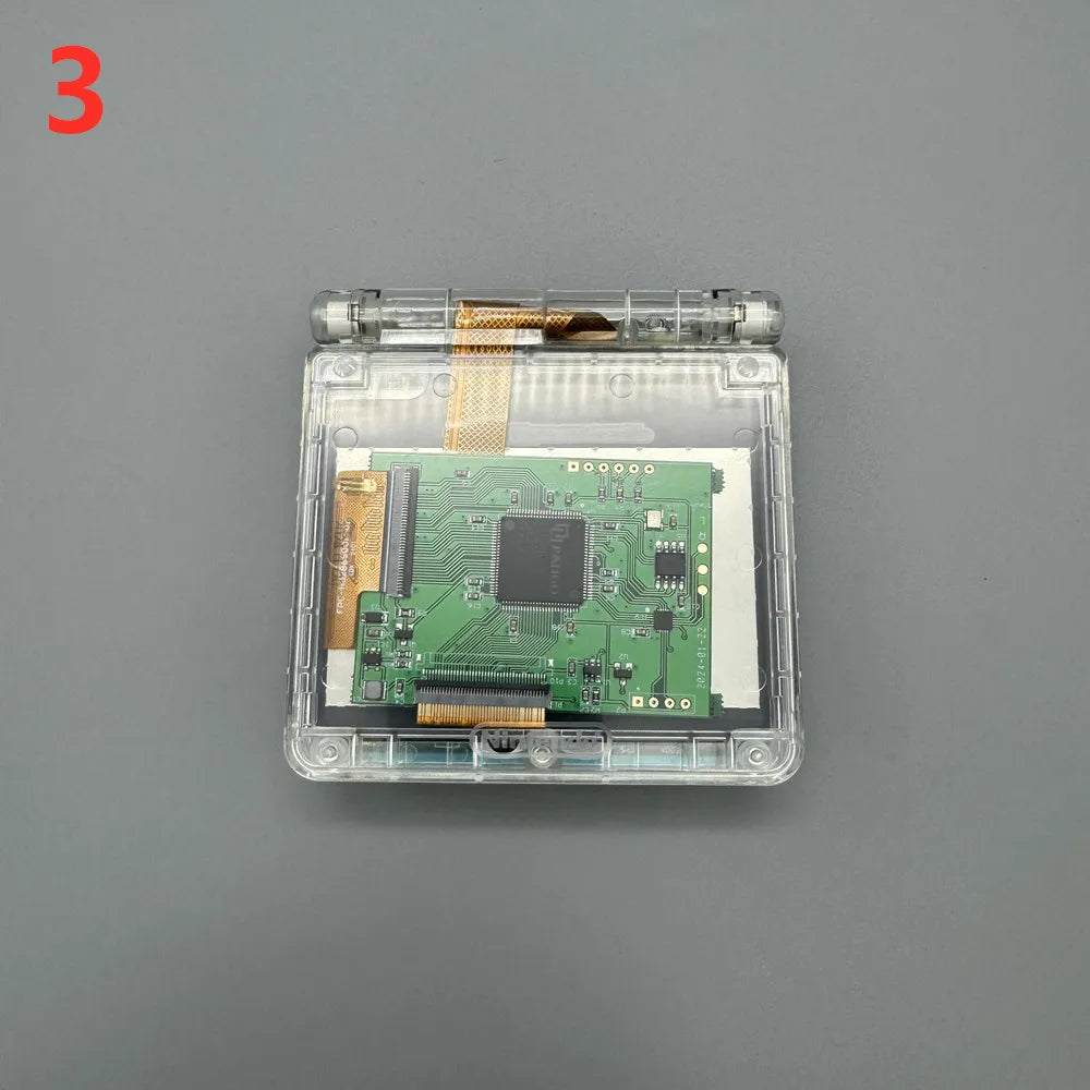2.9"original size IPS high brightness LCD screen is suitable for Gameboy advance SP GBASP support pixel mode display