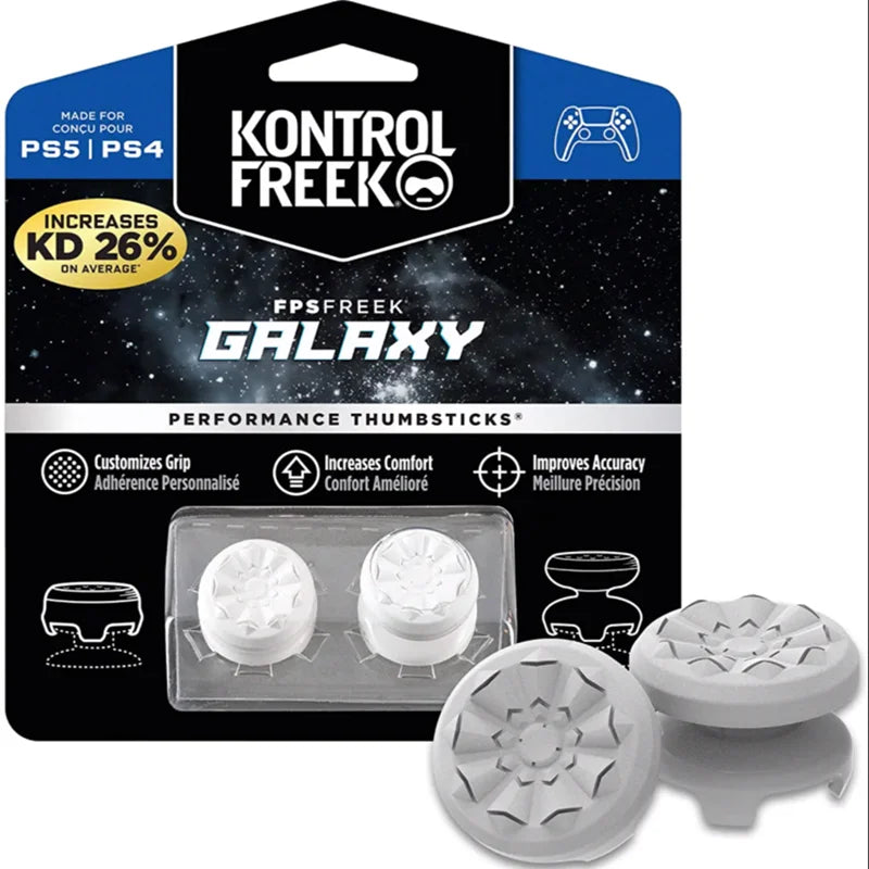 KontrolFreek FPS Freek Galaxy for PS4 High-Rise Analog Stick PS5 Controller | Performance Thumbsticks Game Joystick Silicone Cap