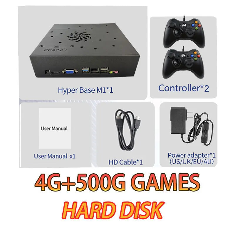 X8 Pro Retro Gaming Device 70000+ Games Plug-and-Play For Wii PS2 DC PSP GAMECUBE 500G Loaded Console Windows 11and Batocera