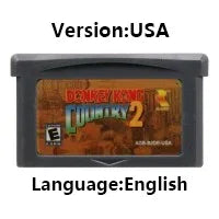 GBA 32 Bit Video Game Cartridge Console Card mMario dDonkey Kong wWario Series Golf Tennis Party for GBA